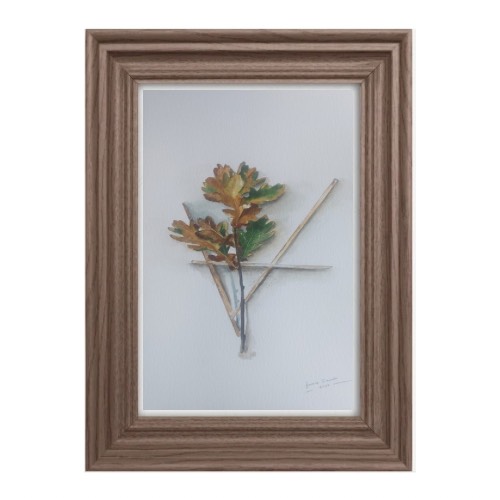 Dried Oak Leaves 2-by Fanele Sibanda (2024)-Original Painting - Image 4