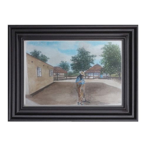 Makoti-Home Sweet home-by Fanele Sibanda (2024)-Original Painting - Image 3