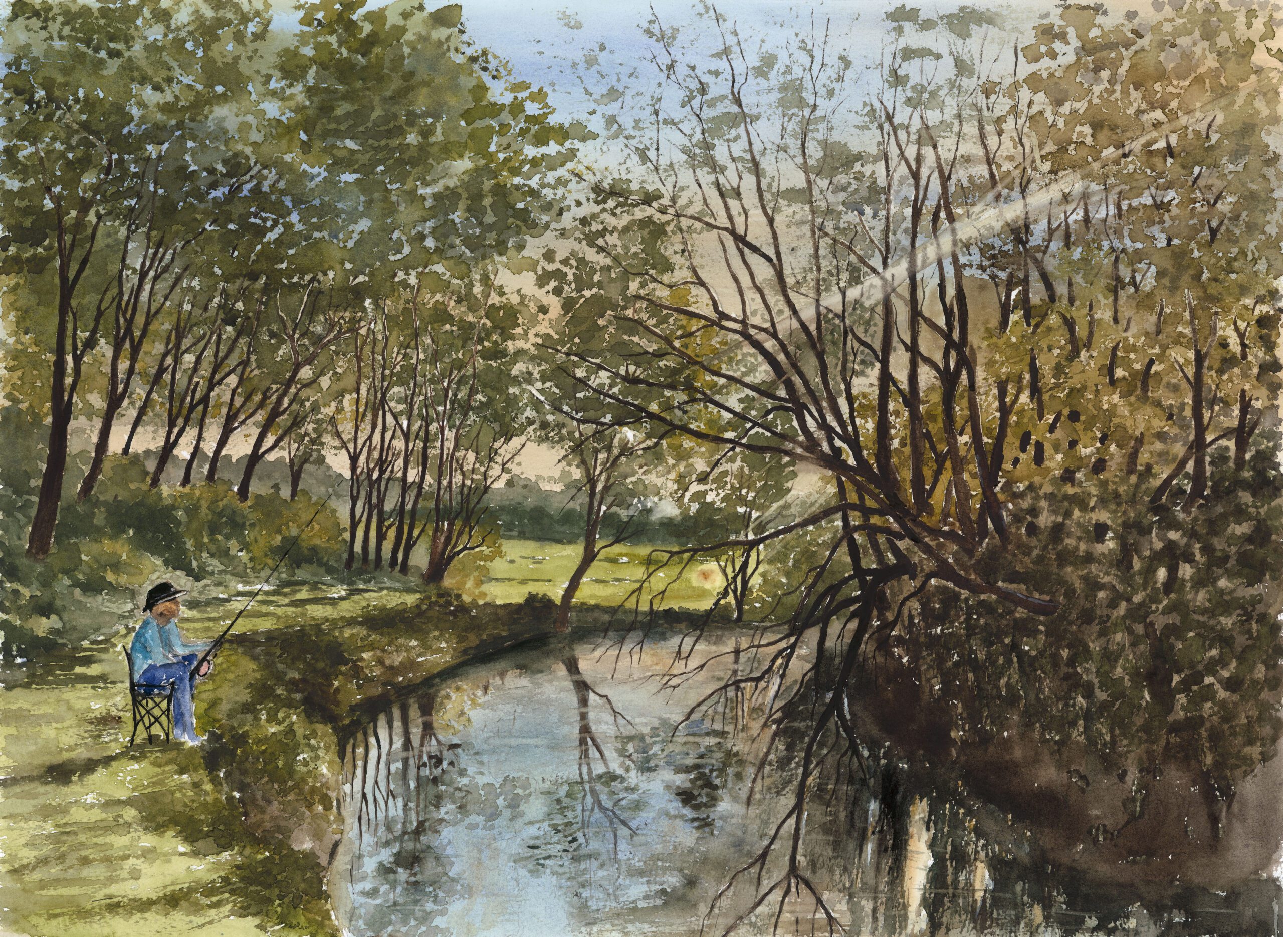 Fishing in Bobbing Village (Kent)-Series 1 by Fanele Sibanda (2025)-Limited edition