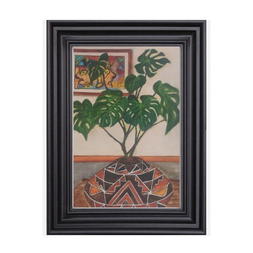 The Monstera Plant in an African Vase-by Fanele Sibanda (2022)-Limited edition - Image 4
