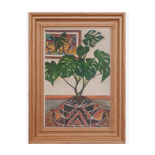 The Monstera Plant in an African Vase-by Fanele Sibanda (2022)-Limited edition - Image 3