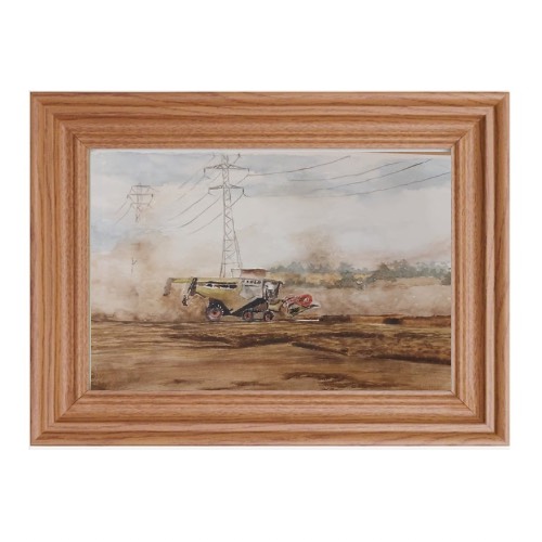 Wheat Harvesting Under the Bobbing Skies-series 4 by Fanele Sibanda (2023)-Limited edition - Image 3