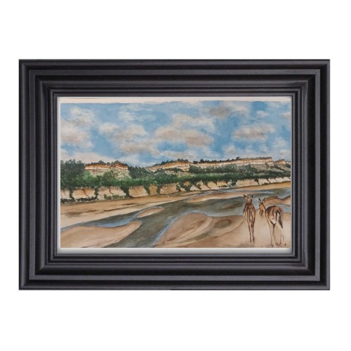 Spingboks on the Runde Riverbed 1 by Fanele Sibanda (2024)-Limited edition - Image 4