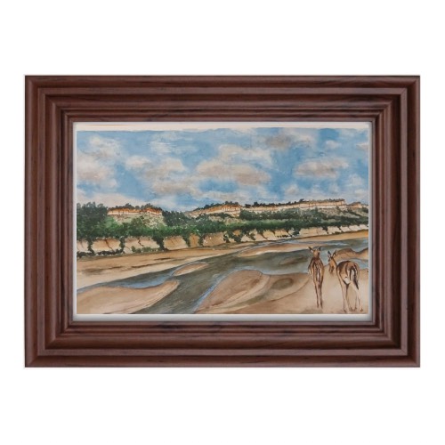 Spingboks on the Runde Riverbed 1 by Fanele Sibanda (2024)-Limited edition - Image 5