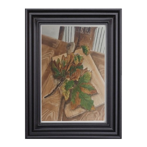 Dried Oak Leaves 3-by Fanele Sibanda(2024)-Original Painting - Image 3