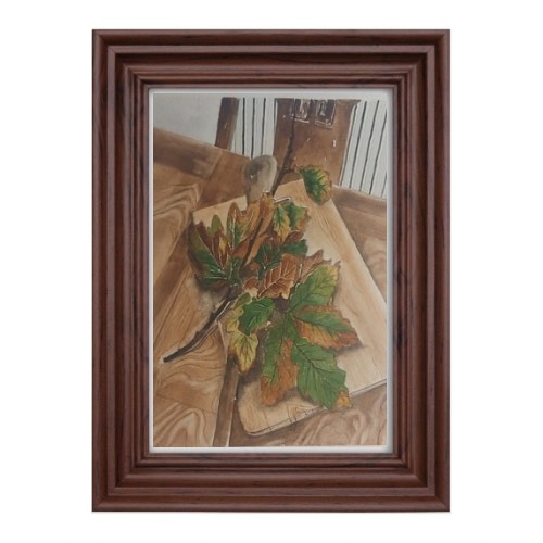 Dried Oak Leaves 3-by Fanele Sibanda(2024)-Original Painting - Image 4