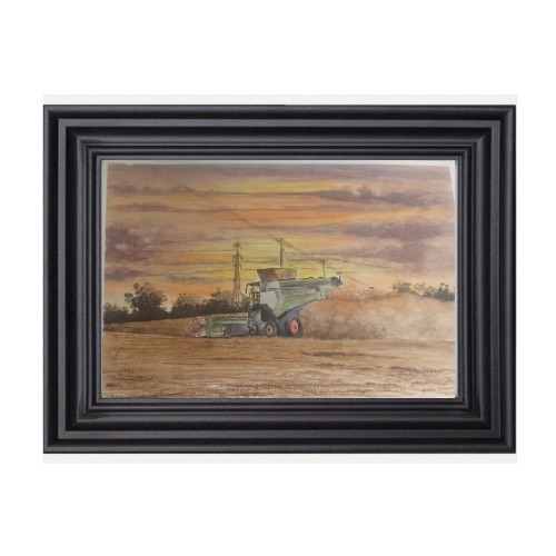 Twilight Wheat Harvesting in Bobbing -Kent 2 by Fanele Sibanda (2024)-Limited edition - Image 4