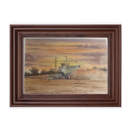 Twilight Wheat Harvesting in Bobbing -Kent 2 by Fanele Sibanda (2024)-Limited edition - Image 5