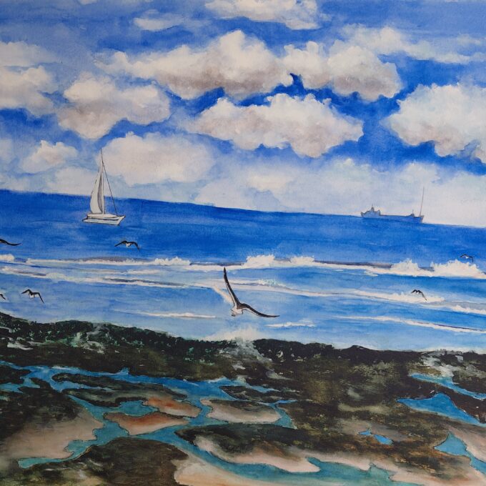 The seagulls of Margate on Sea-by Fanele Sibanda (2025)- Limited edition