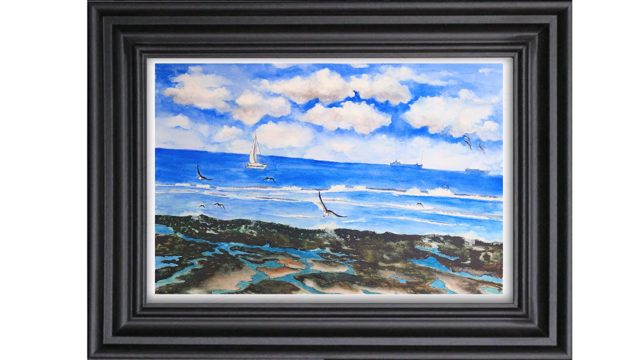 The seagulls of Margate on Sea-by Fanele Sibanda (2025)- Limited edition - Image 3