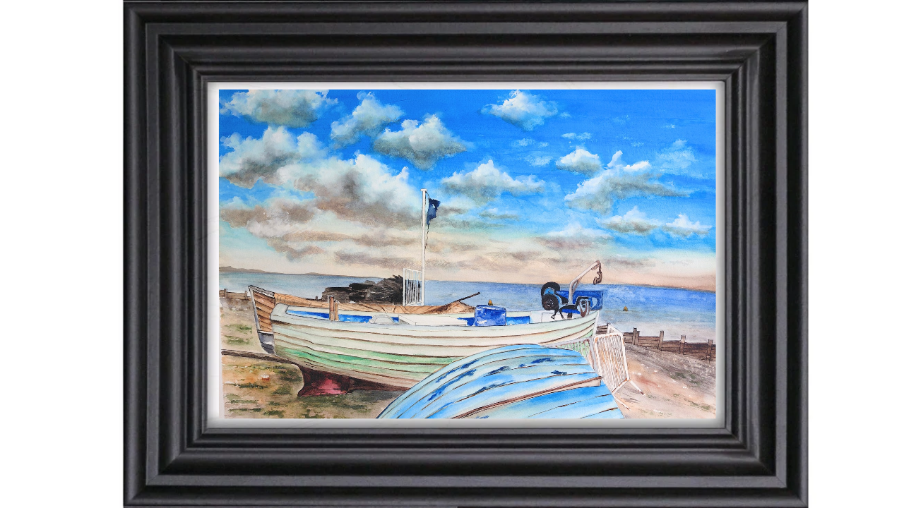 One evening at Whitstable On Sea-by Fanele Sibanda (2025)-Limited edition - Image 3