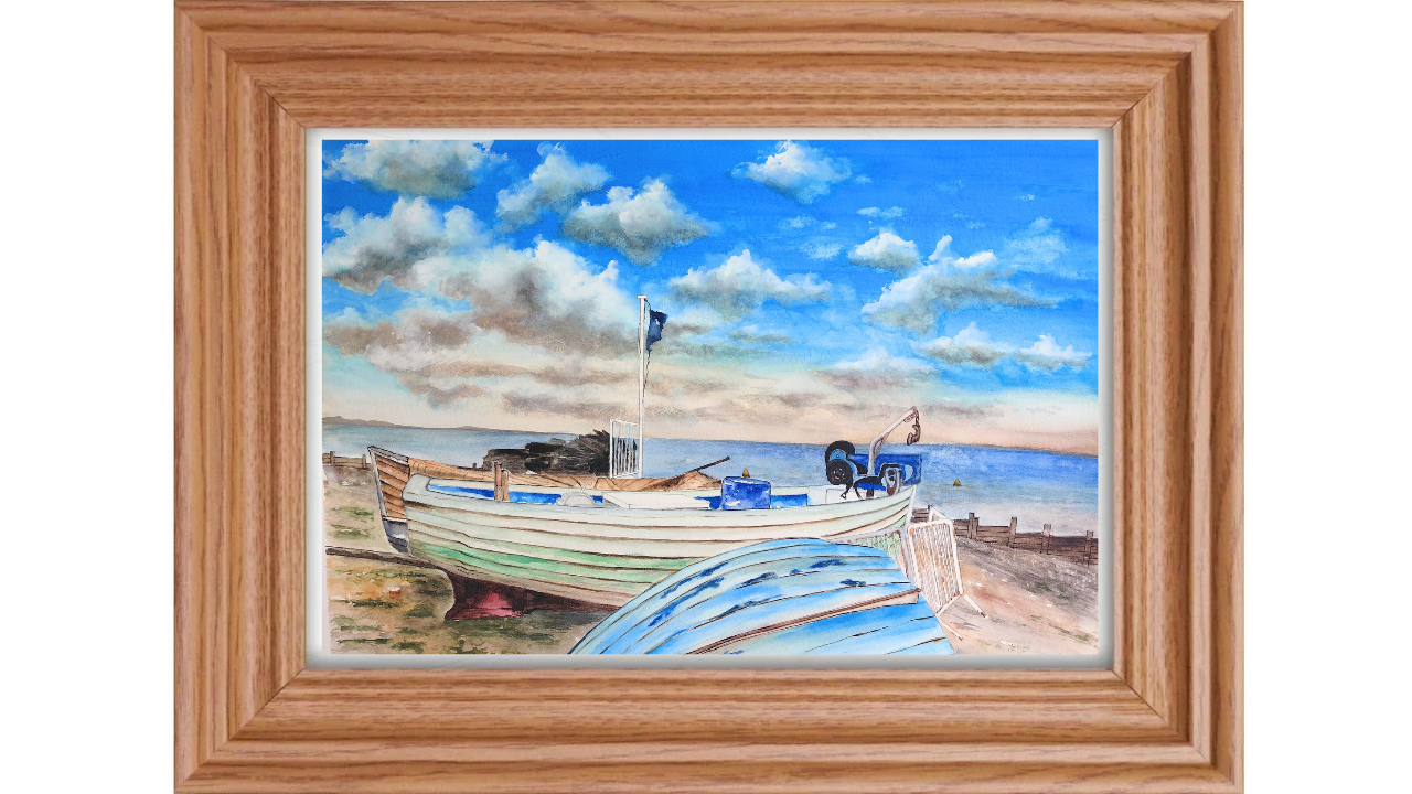 One evening at Whitstable On Sea-by Fanele Sibanda (2025)-Limited edition - Image 2