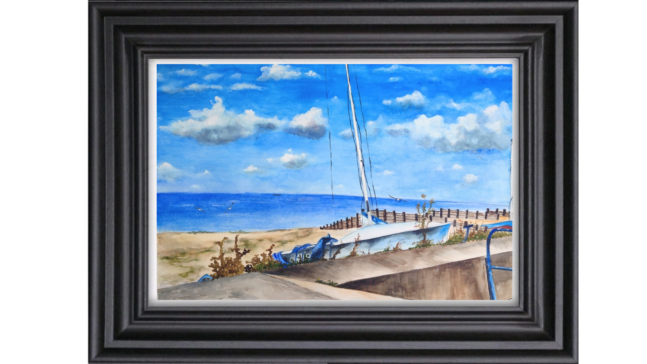 The last sighting before sunset at Whitstable on Sea-Kent- by Fanele Sibanda (2025)-Limited edition - Image 3