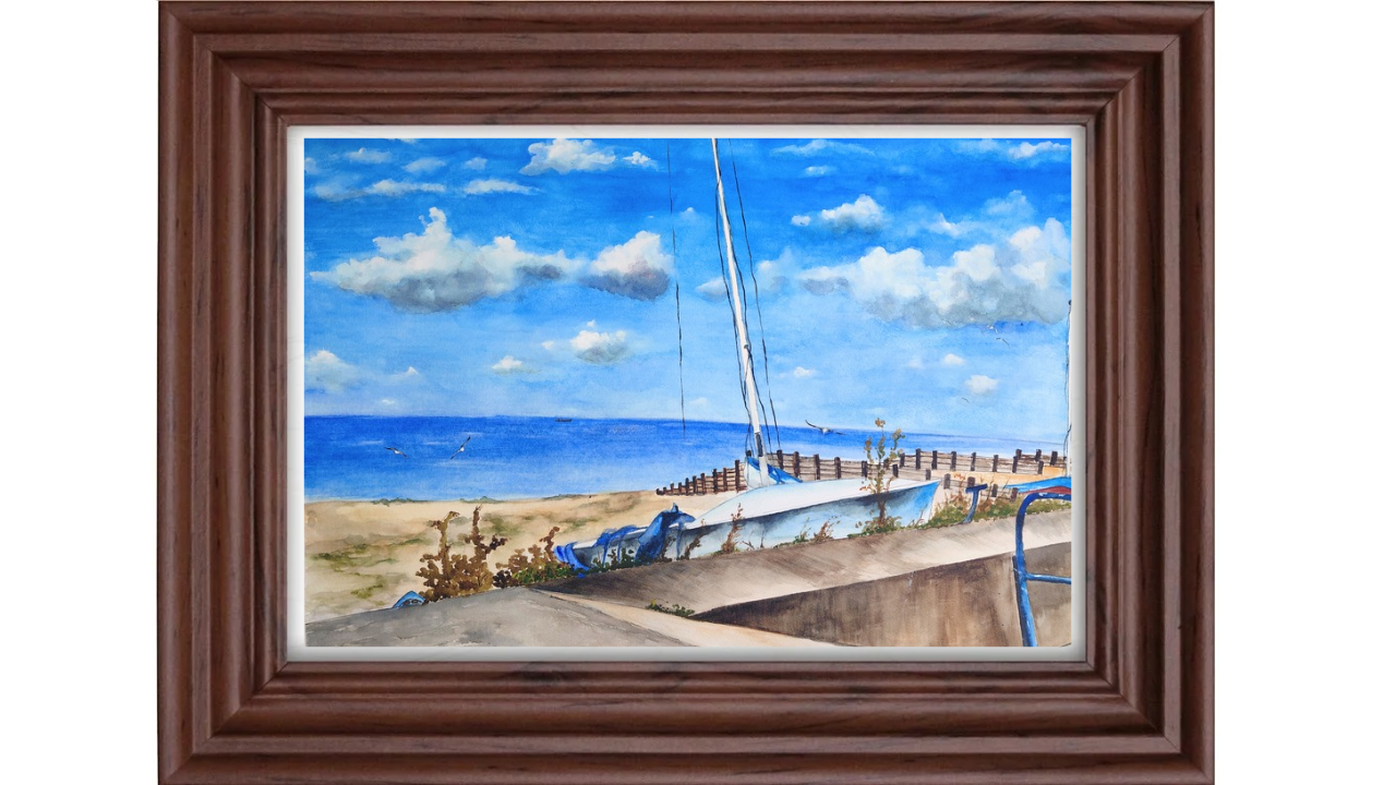 The last sighting before sunset at Whitstable on Sea-Kent- by Fanele Sibanda (2025)-Limited edition - Image 4