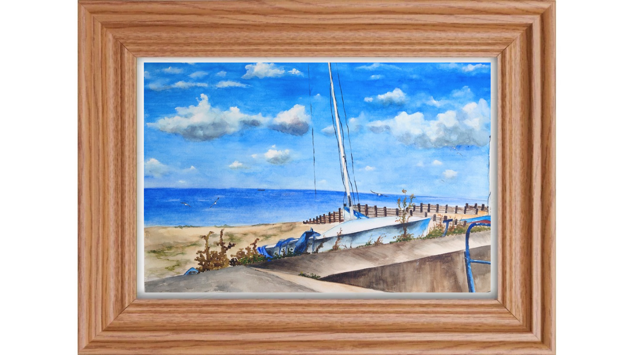 The last sighting before sunset at Whitstable on Sea-Kent- by Fanele Sibanda (2025)-Limited edition - Image 2