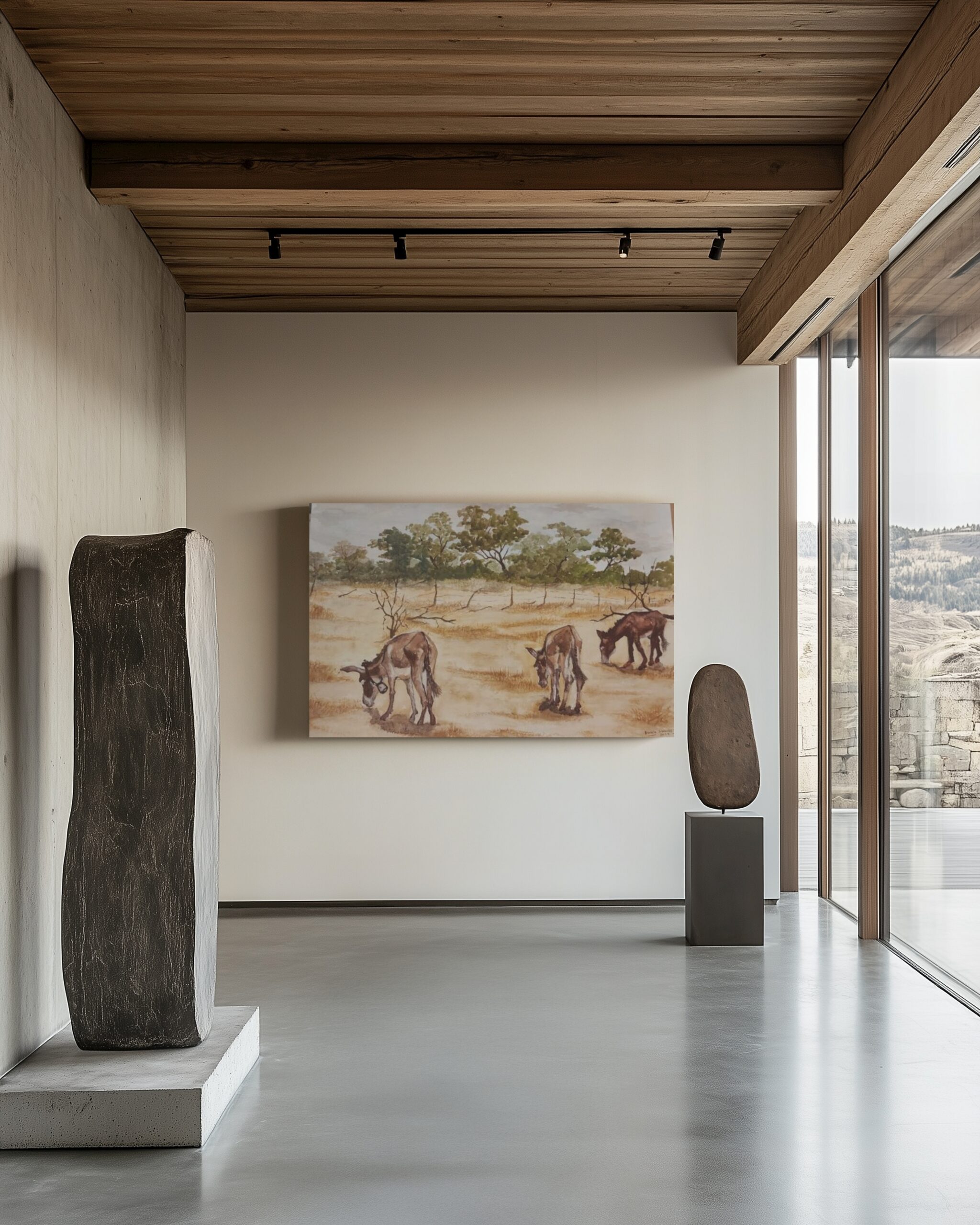 Three Brothers (Charlie, Jack & Speed) by Fanele Sibanda (2024)-Original Painting - Image 4