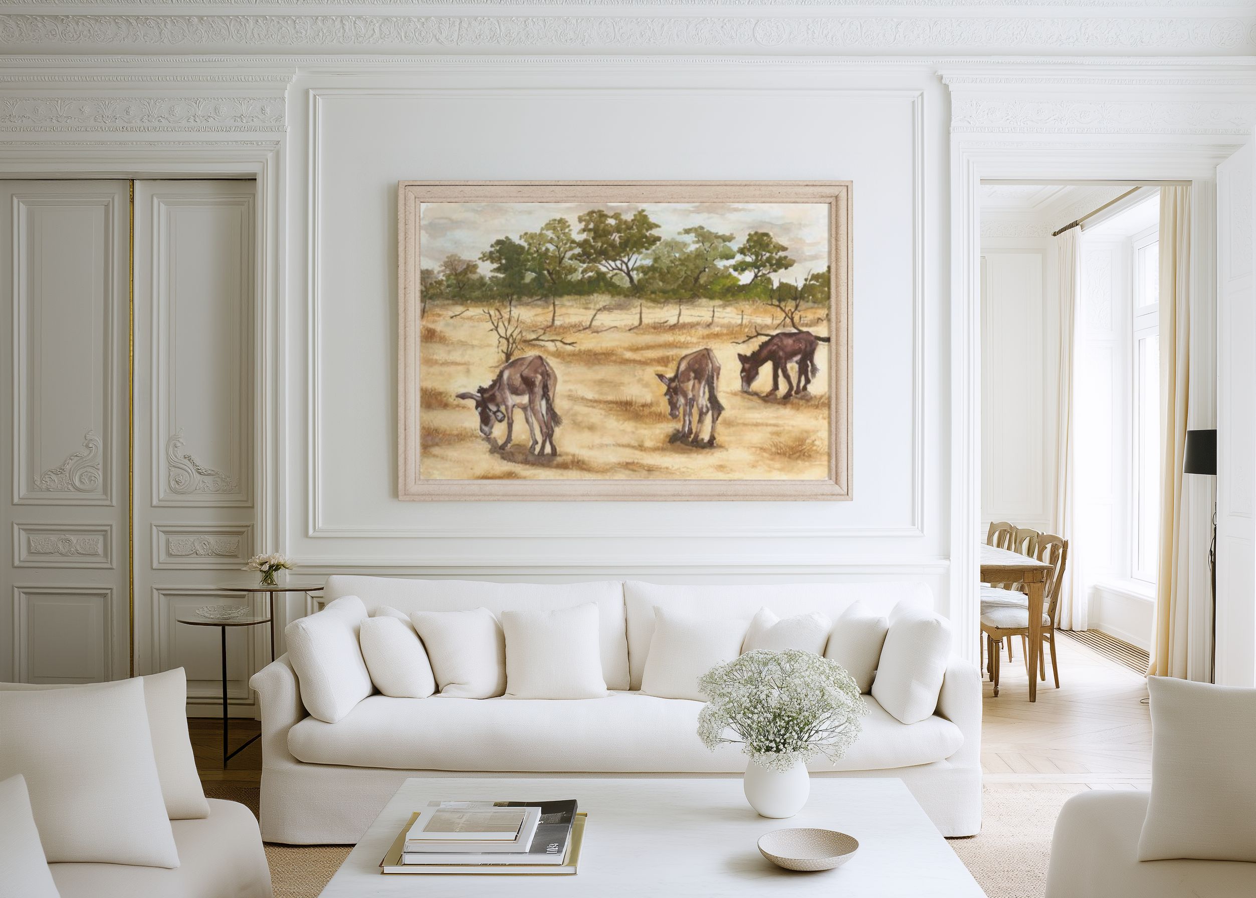 Three Brothers (Charlie, Jack & Speed) by Fanele Sibanda (2024)-Original Painting - Image 6