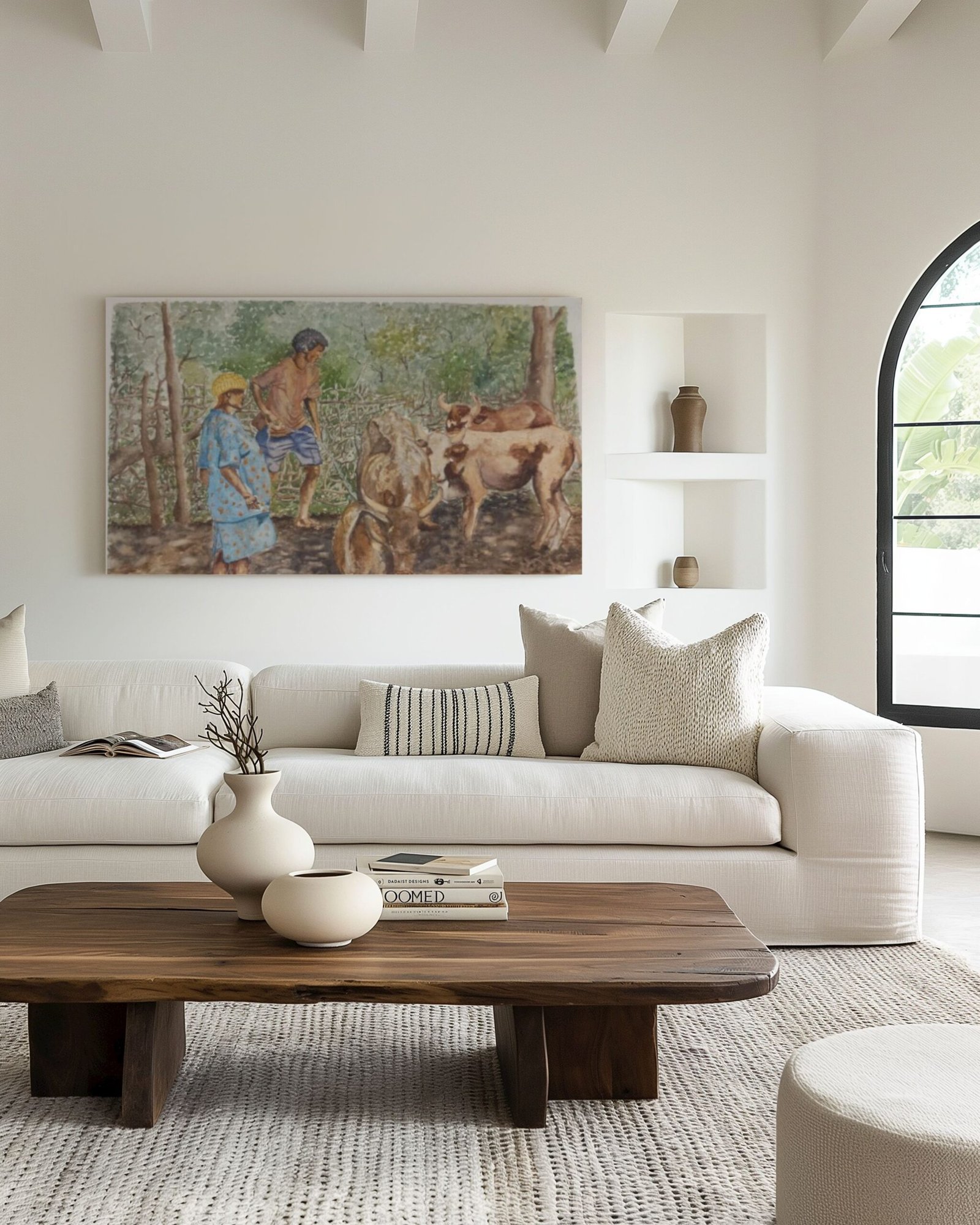 Mother and Son- by Fanele Sibanda (2019)-Limited edition canvas print - Image 3