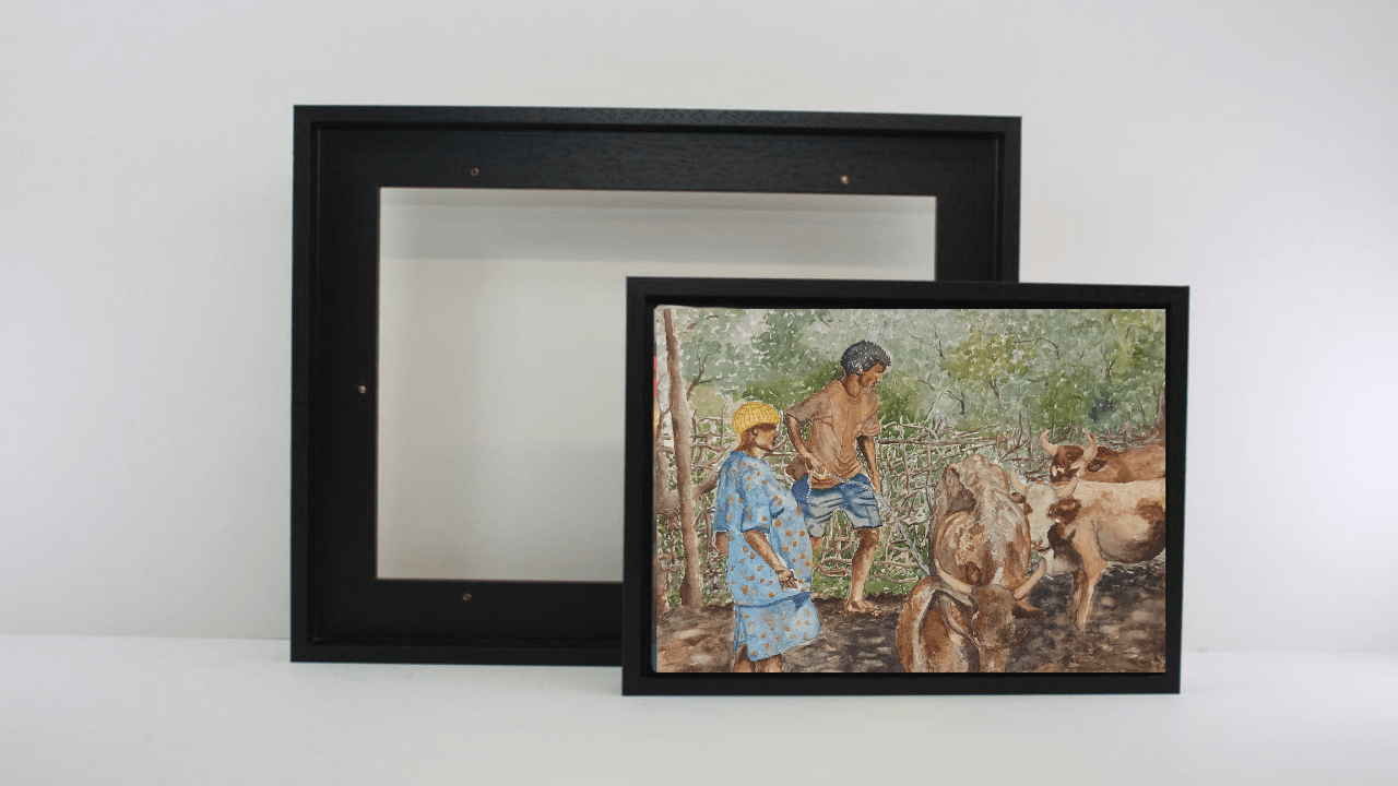 Mother and Son- by Fanele Sibanda (2019)-Limited edition canvas print - Image 4